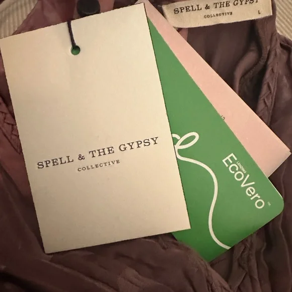 Spell and the Gypsy  Rosalie Jacquard Slip Dress NWT. Mauve Large - Picture 6 of 16